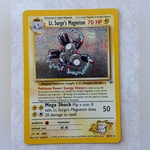 LT. SURGE'S MAGNETON - 8/132 Gym Heroes - Holo Pokemon Card